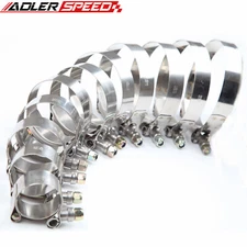 4PC/6PC Stainless Steel T-bolt Clamp Turbo Coupler Intake Silicone Hose Clamp US