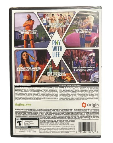 The Sims 3 For Windows And Mac DVD-ROM, 2012) EA Brand New Sealed - Picture 8 of 11