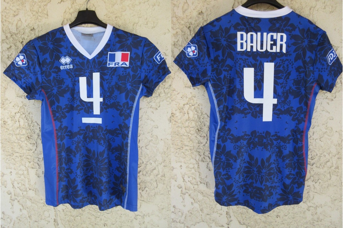 Maillot équipe de FRANCE volley-ball porté Christina BAUER n°4