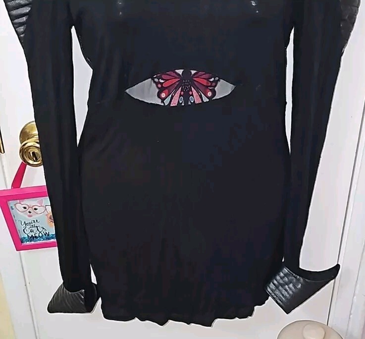 トップス kayo Kayo Anime Clothing Tunic Top Womens M/L B16 Mesh Cutouts