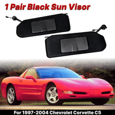 Pair Updated Sun Visors Sun Shades W/Bright LED Light For 1997-2004 Corvette C5