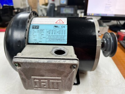   NEW WEG 3/4 HP ELECTRIC AC MOTOR 3Ø 56 FR 208-230/460V 1755 RPM 00336ES3E56-S