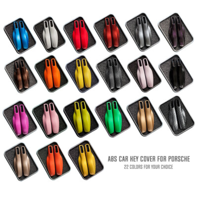 2x Car Remote Key Fob Cover Shell For Porsche Cayenne Panamera Macan 911 Boxster