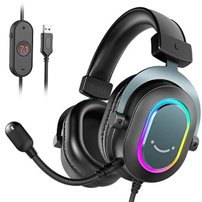 Fifine Gaming Headset 7.1Ch Surround Sound Gaming Headphones With Rgb Aud No.193