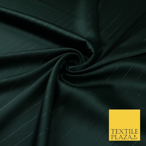 16 COLOURS - Fine Lurex Striped Silky Smooth Sateen Satin Fabric Drape Lining - Picture 27 of 49