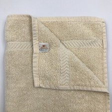 Vintage Cannon Cream White Cotton Hand Towel 24 in L x 15 3/4 in W Made in USA