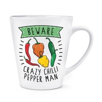 Beware VerrüCkte Chilli Pfeffer Mann 341Ml Latte Becher Tasse Vatertag Freund