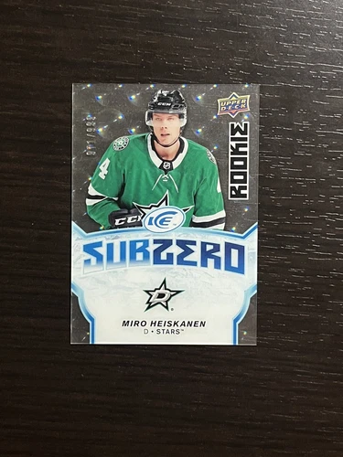 MIRO HEISKANEN 2018-19 Upper Deck Ice Sub Zero /999 Rookie RC Card Dallas Stars