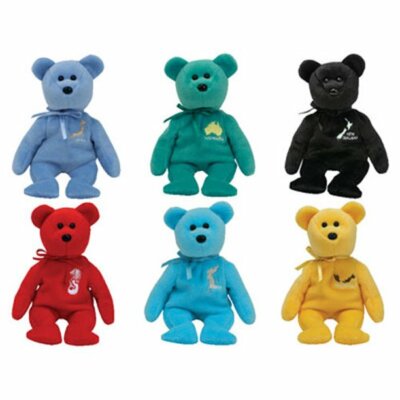 TY Beanie Babies Asia-Pacific 2007 Exclusive 6 Bear Set 8