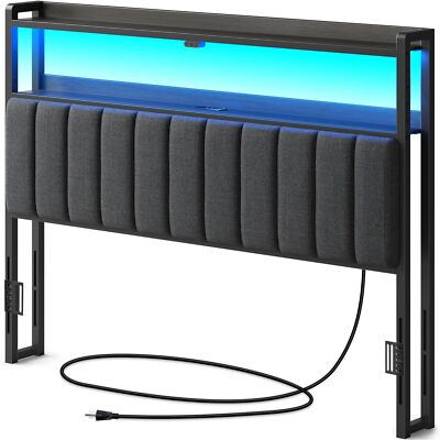 Headboard For Queen Size Bed With Storage 60000 Diy Color Of Led Light Head Boar
