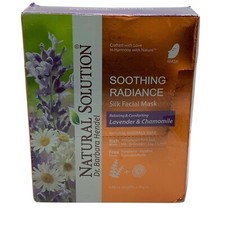 Natural Solution Lavender Chamomile Soothing Radiance Silk Facial Masks 10 Pack