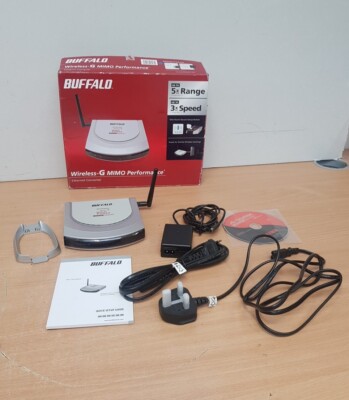 Buffalo Wireless-G Mimo Performance Ethernet Konverter - Silber - Originalverpackt (G54HP)