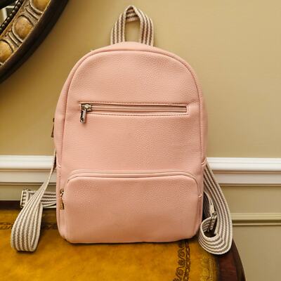 Thirty One Boutique Backpack Jewell Ooh-la-la Soft Pink Vegan Pebble Leather 3beb4e4e91680b217b2fba0428da09  main image 3