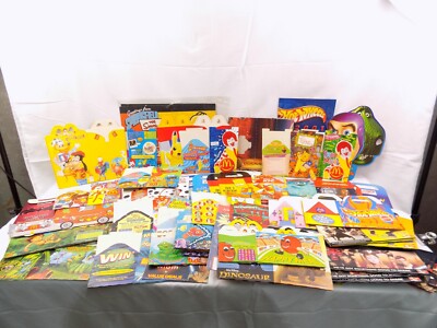 Like New Assorted Fast Food Meal Boxes and Promotional Material Bundle
