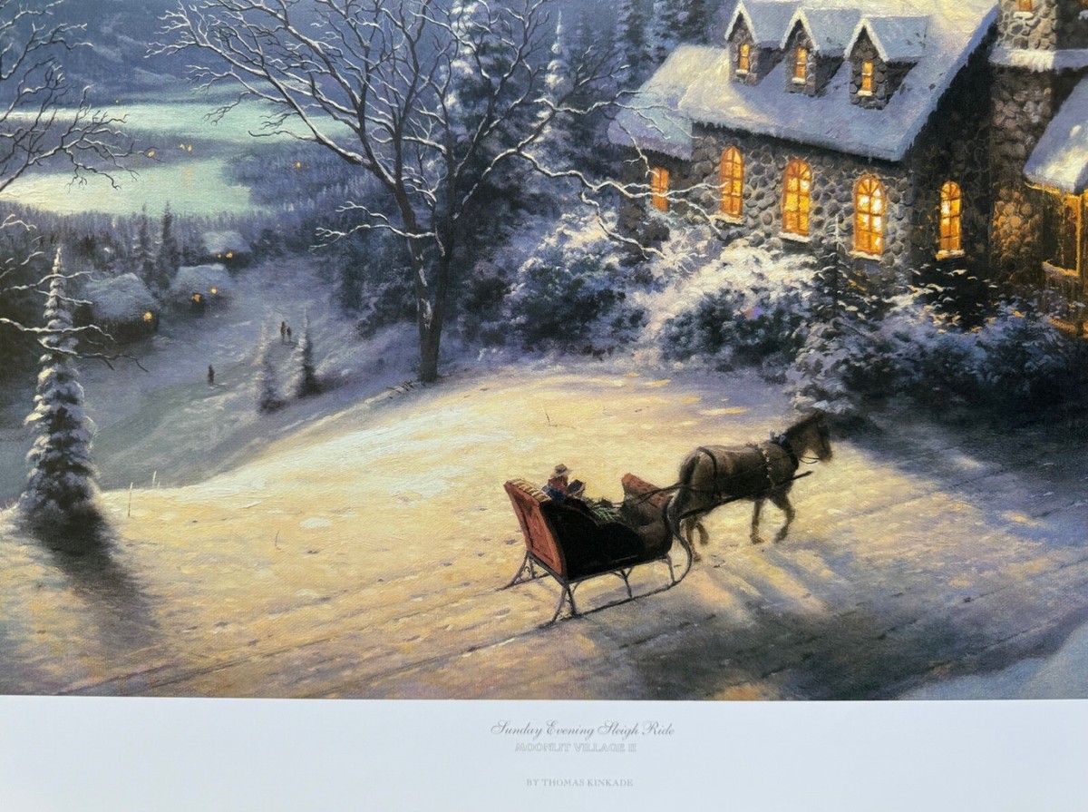 トーマス・キンケイド、Moonlight Sleigh Ride IMG_9405.jpg