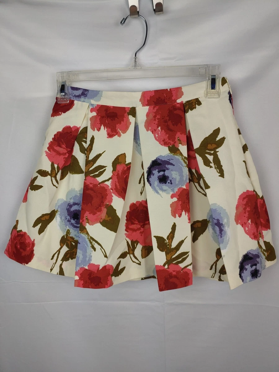 Flower skater skirt cheap