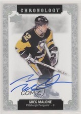 2018 Chronology Franchise History 2019-20 Upper Deck Update Greg Malone Auto a2v