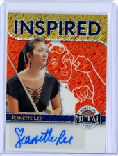 2025 Leaf Metal Women of Sport JEANETTE LEE Red Shimmer AUTO Autograph 2/4