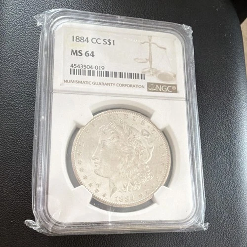 1884-CC Morgan Silver Dollar NGC MS64 #4543504-019