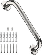 12 Inch Stainless Steel Chrome Shower Grab Bar, Bathroom Balance Bar, Safety Ha