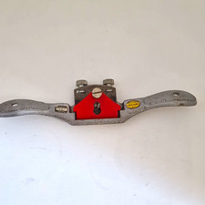Vintage Stanley Made in England Spokeshave 151 2in Blade Metal Body Grey/Red