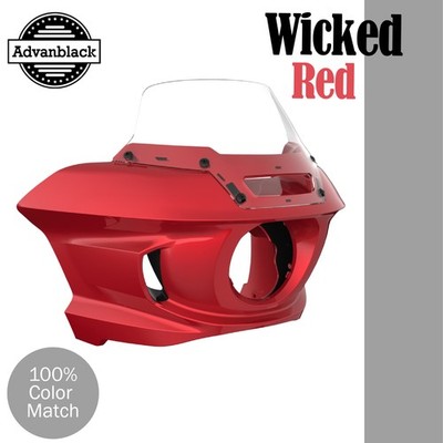 Wicked Red ST Front Fairings Fits for Harley Low Rider/ S, Street Bob, Fat Bob