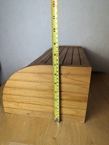 Made in Bulgaria Bauernhütte Kiefer Schwingdeckel Holz Brotkasten Eimer Rustikal - Bild 24 von 24