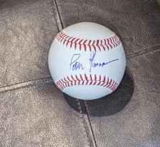 BOSTON RED SOX HOF BASEBALL LEGEND PETER GAMMONS SIGNED OML BASEBALL JSA  COA