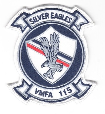 USMC Marine patch:  Fighter Attack Squadron 115, VMFA-115 - 3 1/2''