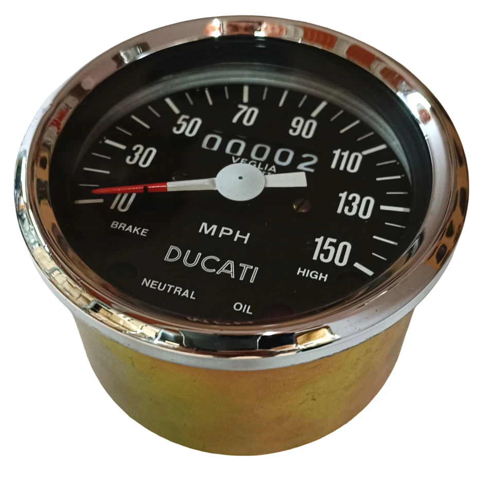 DUCATI 350 - 500 SPORT DESMO VELOCÍMETRO, VEGLIA (MILLAS) MPH - Imagen 3 de 4