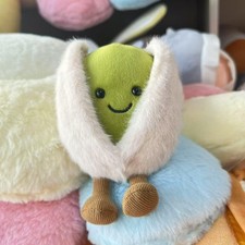 12cm Pistachio Nut Plush Toy Cute Stuffed Food Doll Kids Gift Home Decor