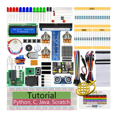 Ultrasonic Starter Kit Raspberry Pi 5 4B 3B 400 Zero 2W