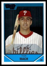 Tyler Mach 2007 Bowman Draft Picks & Prospects #BDPP4 Phillies MLB READ