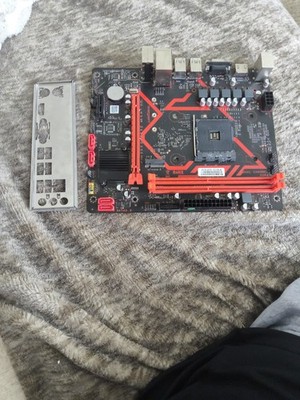A520-DS4 AM4 Micro-ATX Motherboard - TESTED WORKING - w/ I/O Shield & CMOS.     