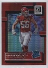 2022 Panini Donruss Optic Rated Rookie Red Hyper Prizm George Karlaftis 0nr3