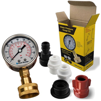 #ad Durable Black Steel Water Pressure Kit $51.99