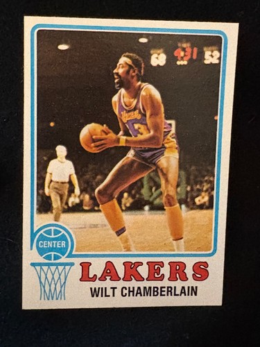 Wilt Chamberlain #80 1973 Topps card