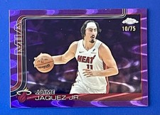 2025-26 Topps Chrome Jaime Jaquez Jr /75 Purple Ray Wave Refractor 