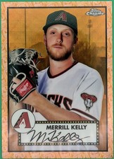 Merrill Kelly 2021 Topps Chrome Platinum Anniversary /50 #372 Diamondbacks
