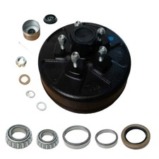 3500 lb Trailer Brake Drum  Hub Kit   10"x2-1/4", 5 on 4.5", Bearings  Seals