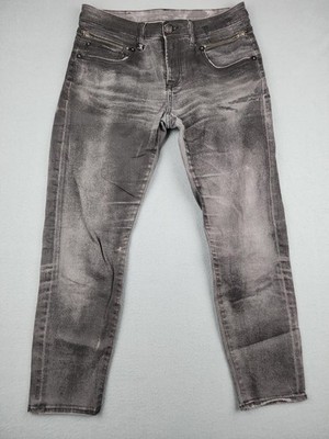 R13 Biker Boy Skinny Jeans Womens 27 Black Sprayed Mid Rise Distressed Italy