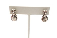 Sterling Silver 925 Cubic Zirconia Heart Earrings N6