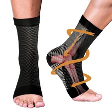 Neuropathy Socks for Women and Men, Soothe Compression L/XL, Black