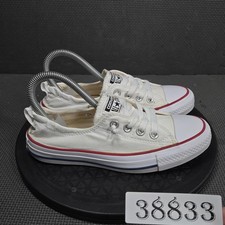 Converse Chuck Taylor All Star Shoes Womens Size 6 White Low Sneakers 537084F