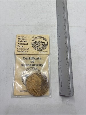 Mount Rainier National Park Centennial Medallion MerlinGold Northwest Mint Coin