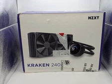 NZXT Kraken 240mm Radiator CPU Liquid Cooler with LCD & Fans=READ=