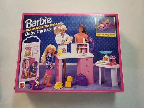 Barbie So Much to Do Baby Care Center Set w/Baby Vtg #67153 NIB 1995