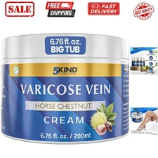 Varicose Veins Treatment for Legs 6.76 Fl Oz - Horse Chestnut Cream for Varic...