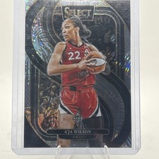 2025 Panini Select WNBA A'ja Wilson Premier Silver Party Prizm #131 Aces MVP
