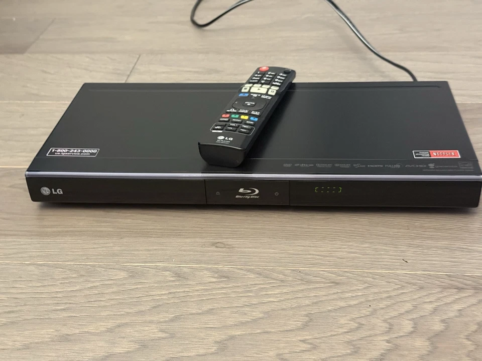 LG BD550 Network Blu-ray Disc Player DVD HDMI Wireless HD W Remote- Tested Works - Image 3 of 4